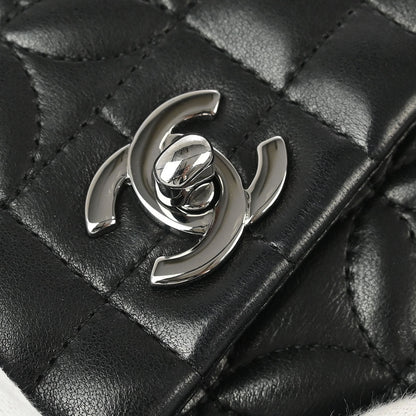 Chanel 2005-2006 Black Lambskin Lady Graphic Flap Bag