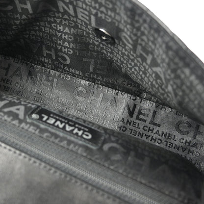 Chanel 2005-2006 Black Lambskin Lady Graphic Flap Bag