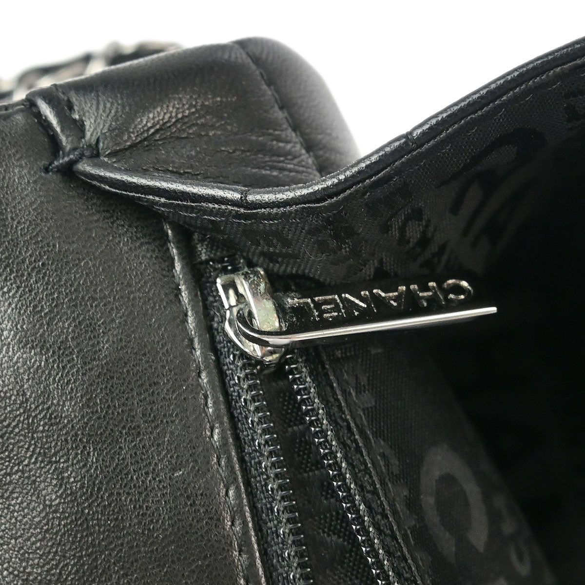 Chanel 2005-2006 Black Lambskin Lady Graphic Flap Bag