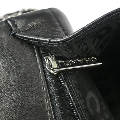Chanel 2005-2006 Black Lambskin Lady Graphic Flap Bag