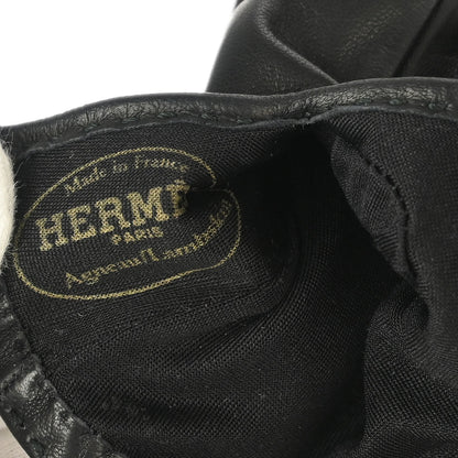 Hermes Black Leather Gloves Small Goods #6 1/2