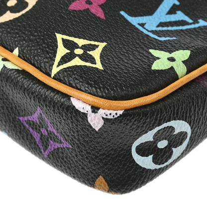 Louis Vuitton 2003 Black Multicolor Pochette Accessoires M92648