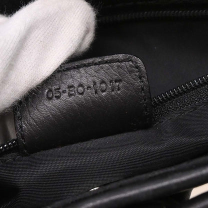 Christian Dior 2007 Black Canvas Trotter Handbag