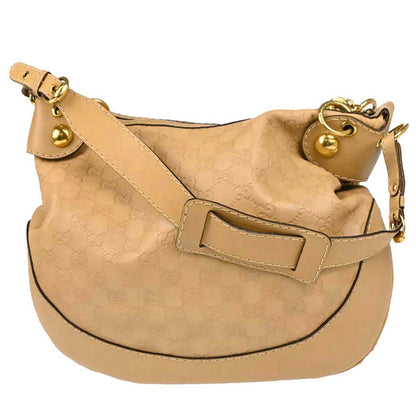 Gucci Beige Leather Baboushka GG Hobo Shoulder Bag