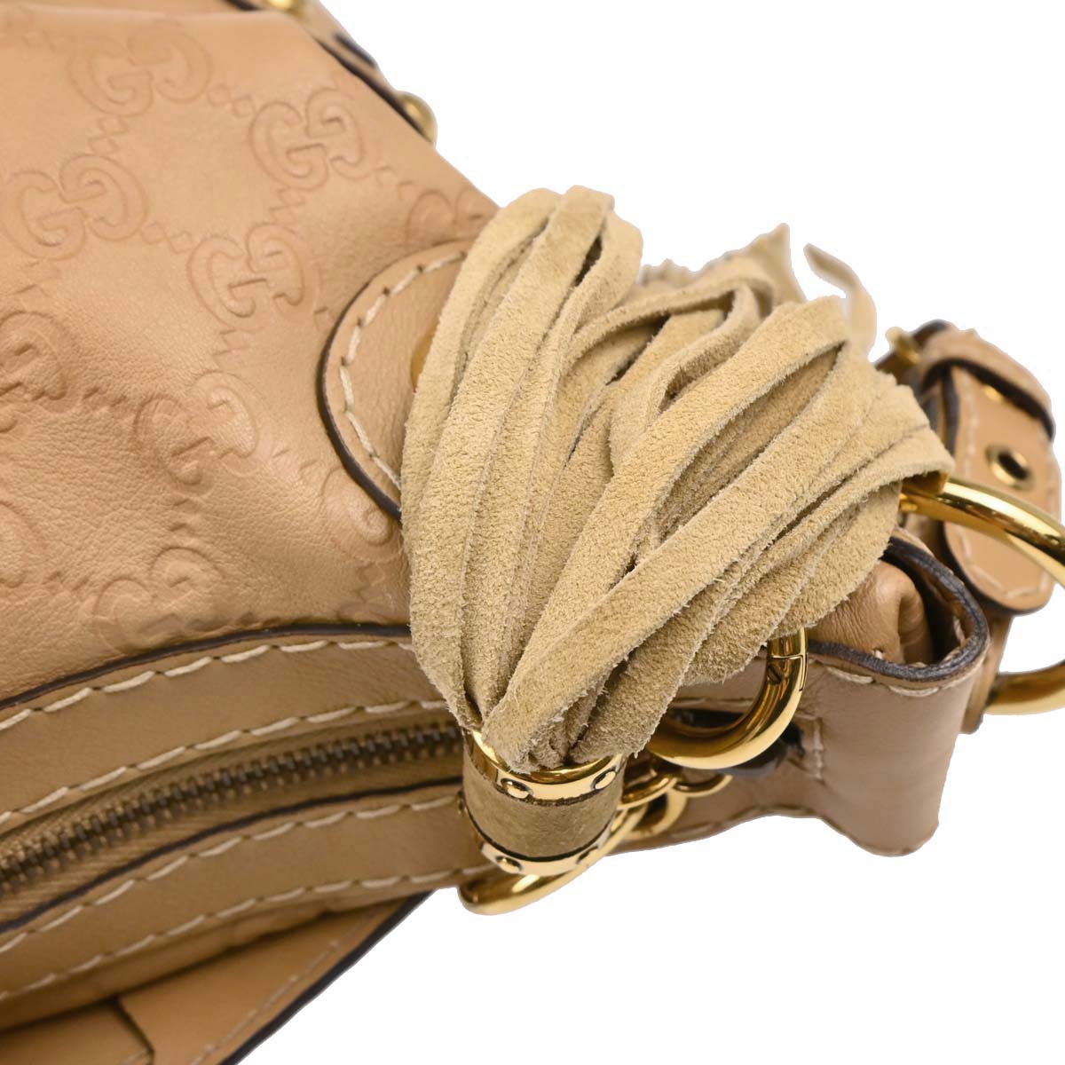 Gucci Beige Leather Baboushka GG Hobo Shoulder Bag