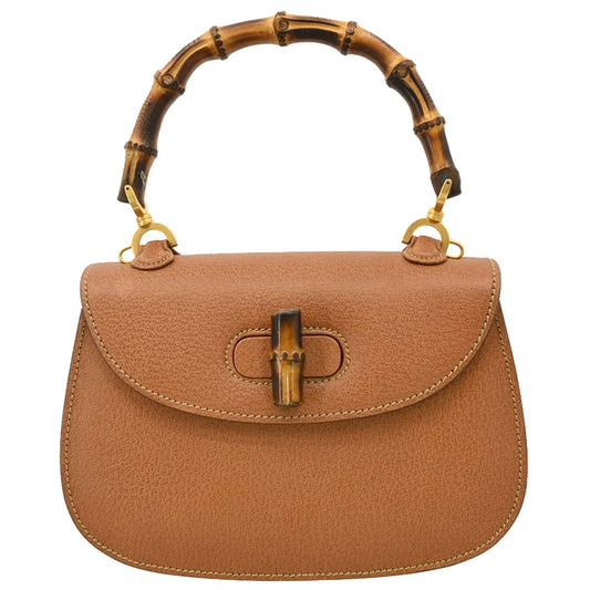 Gucci Brown Bamboo Handbag