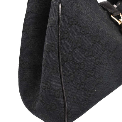 Gucci Black Canvas GG Jackie Handbag