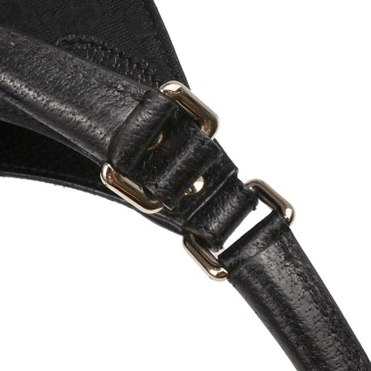 Gucci Black Canvas GG Jackie Handbag