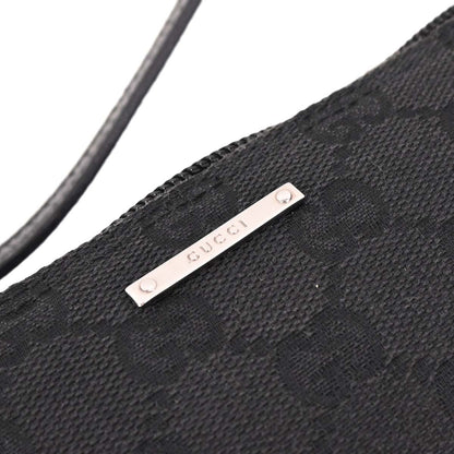 Gucci Black Canvas GG Handbag