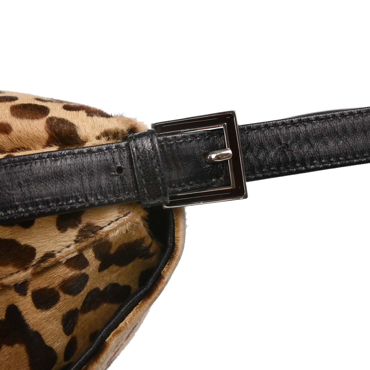 Fendi * Beige Pony Hair Mamma Baguette Handbag