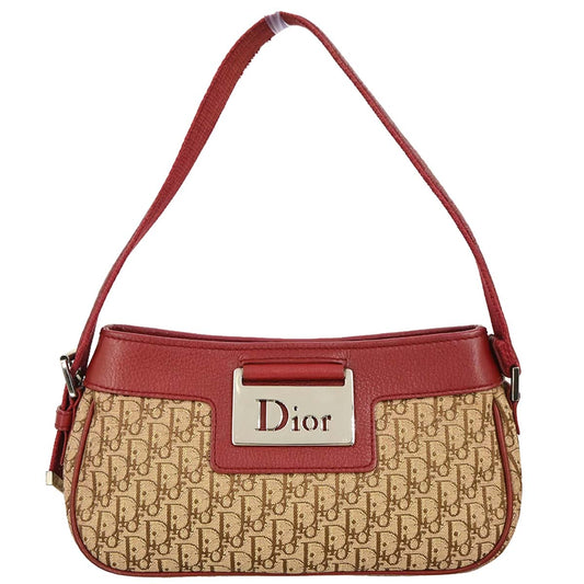 Christian Dior 2005 Beige Trotter Handbag