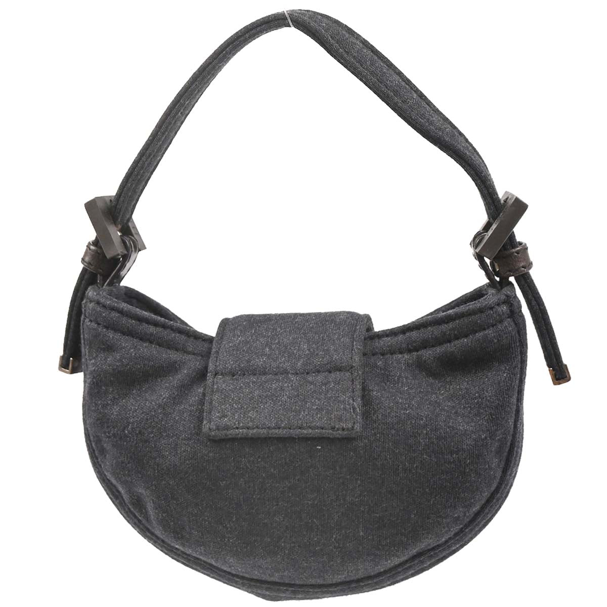 Fendi Gray Cotton Mini Handbag