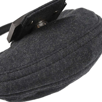 Fendi Gray Cotton Mini Handbag