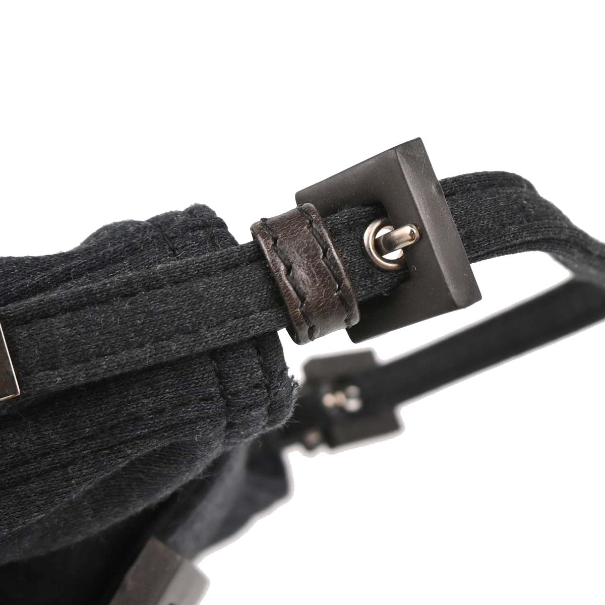 Fendi Gray Cotton Mini Handbag