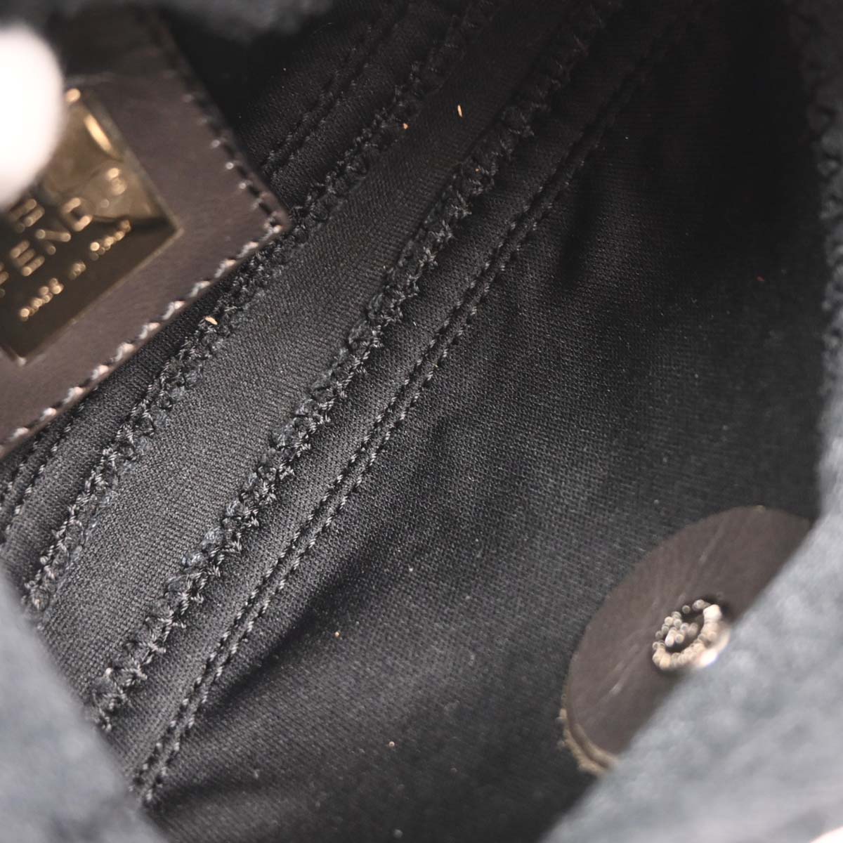 Fendi Gray Cotton Mini Handbag
