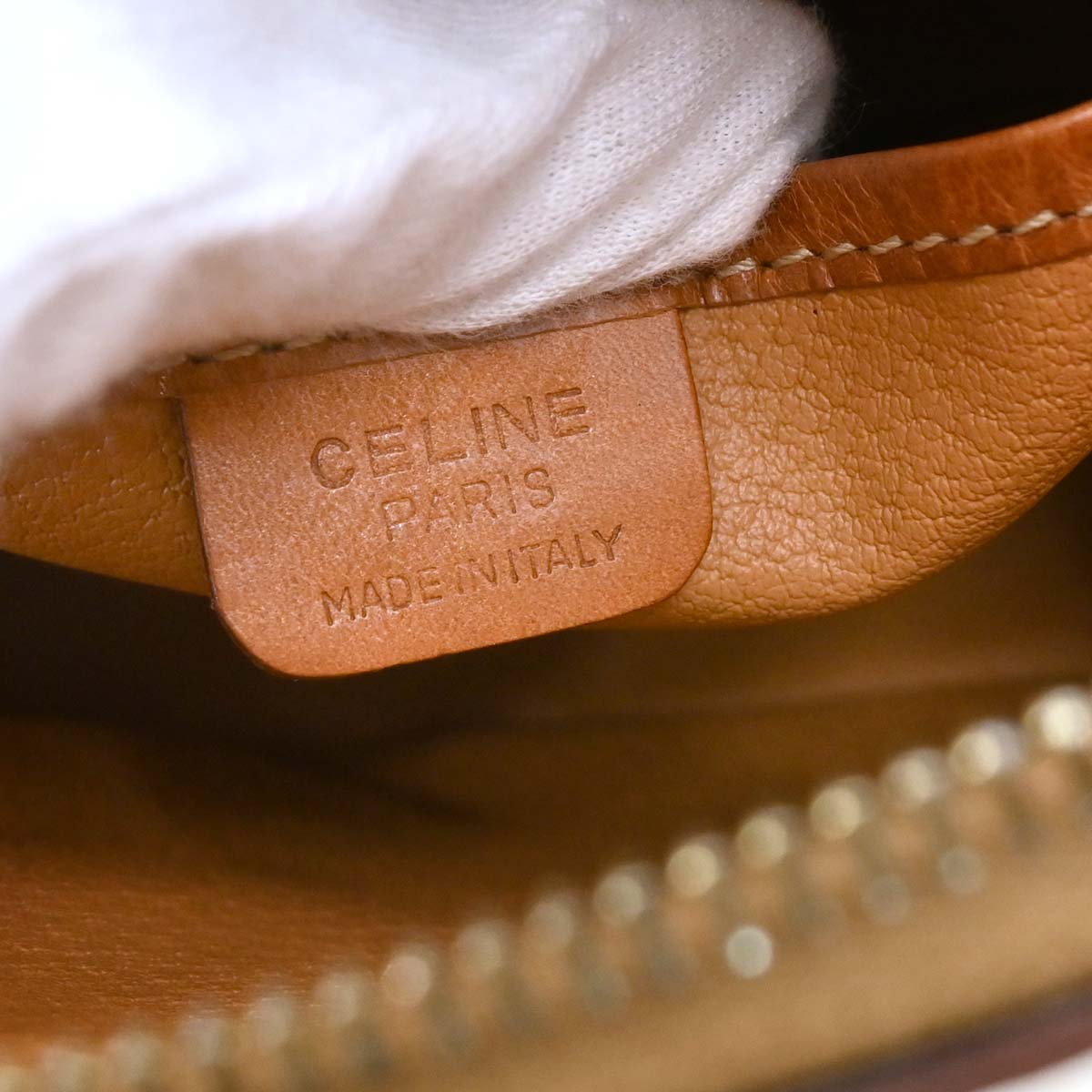 Celine Brown Macadam 2way Shoulder Handbag