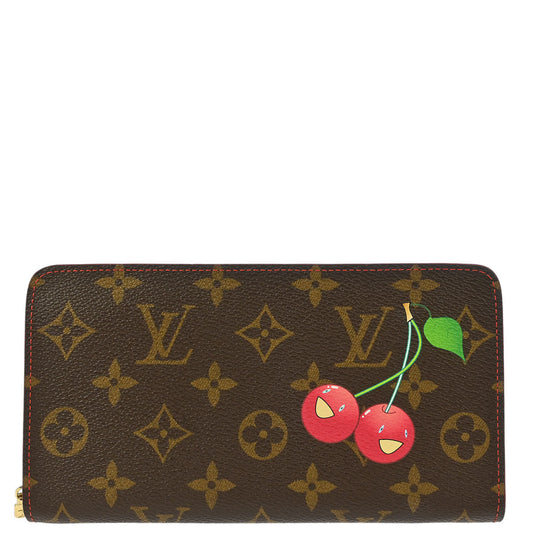 Louis Vuitton 2005 Monogram Cherry Porte Monnaie Zip Wallet M95006