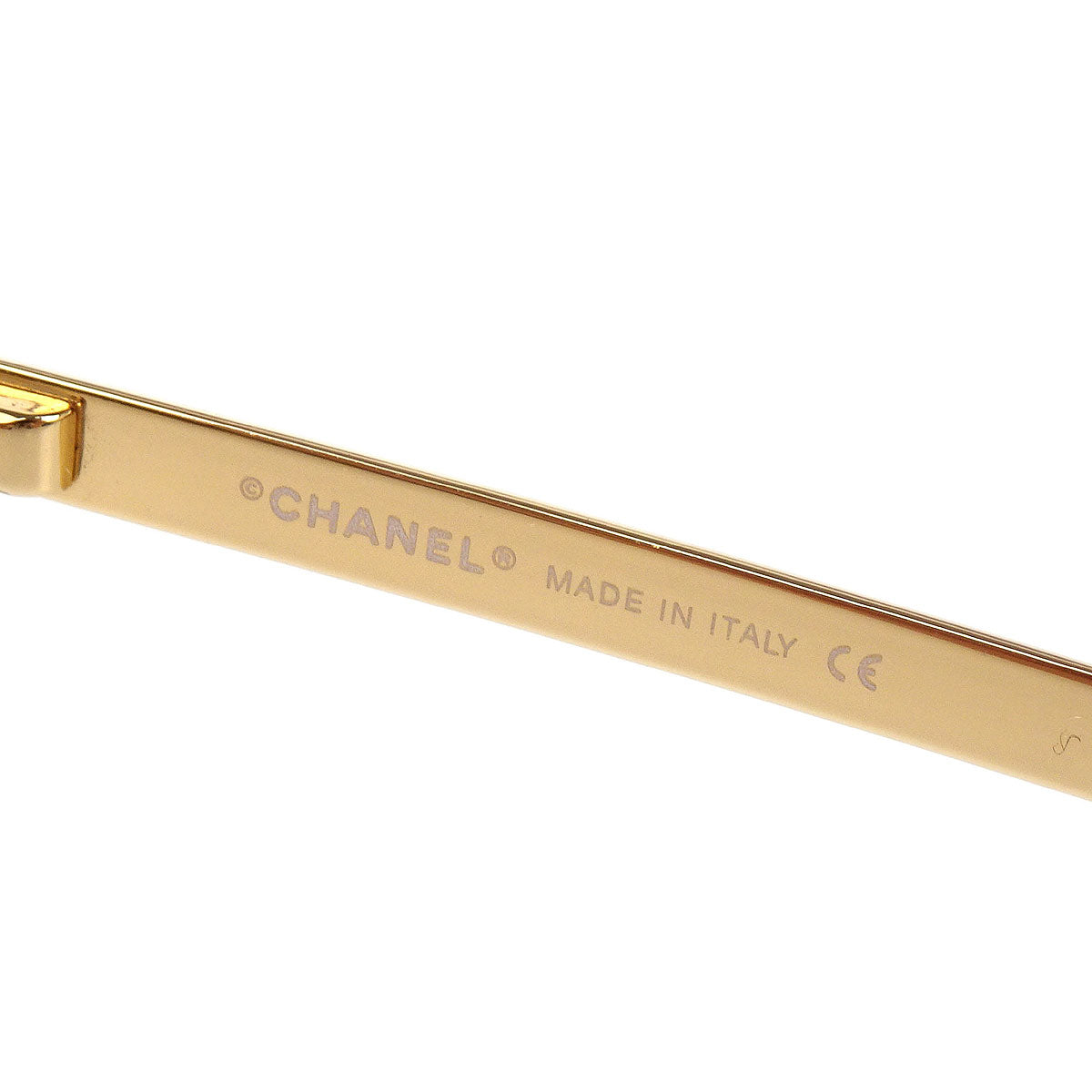 Chanel Sunglasses Eyewear Brown Rhinestone Small Good
