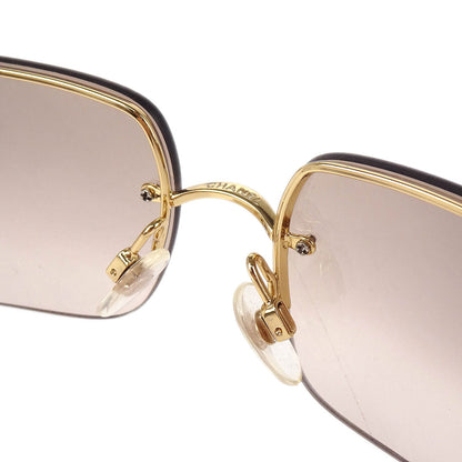 Chanel Sunglasses Eyewear Brown Rhinestone Small Good