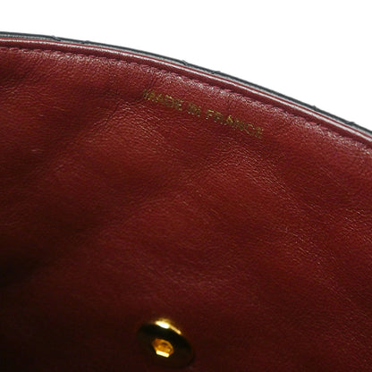 Chanel 1991-1994 Black Lambskin Classic Square Flap Shoulder Bag