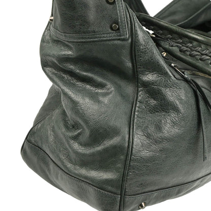 Balenciaga Green Classic Bridge Shoulder Bag Handbag