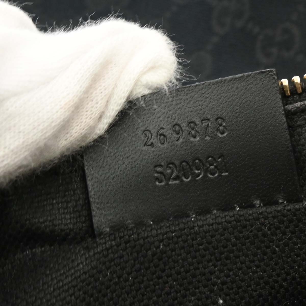 Gucci Black GG Tote Handbag