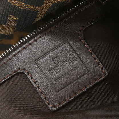 Fendi Brown Canvas Zucca Mamma Baguette Handbag