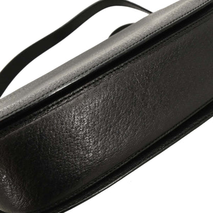 Gucci Black Pigskin Bamboo 2way Shoulder Handbag