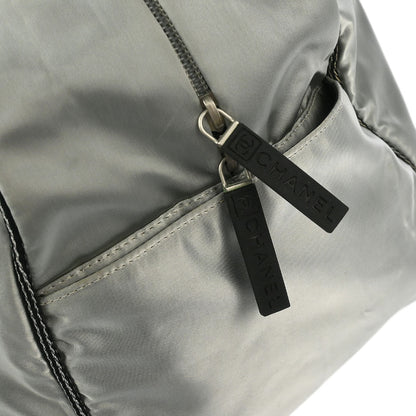 Chanel 2005-2006 Gray Nylon Sport Line Gym Bag