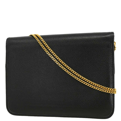 Christian Dior Black Leather Shoulder Bag