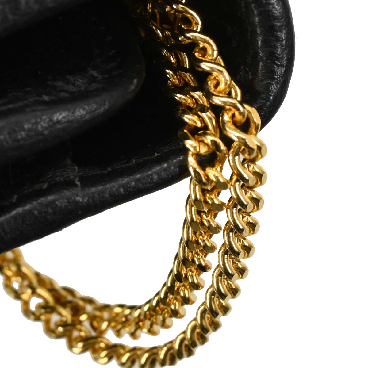 Christian Dior Black Leather Shoulder Bag