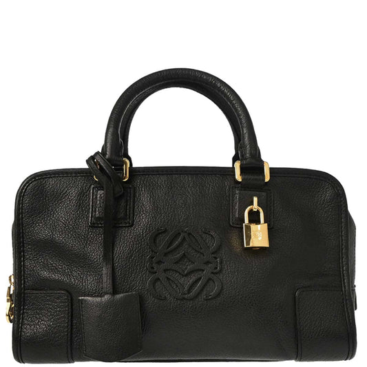 Loewe Black Leather Amazona 28 Handbag