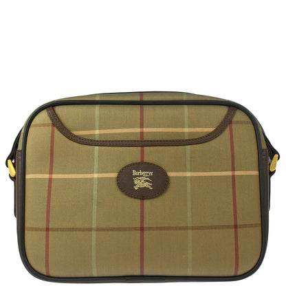 Burberrys Brown Check Shoulder Bag