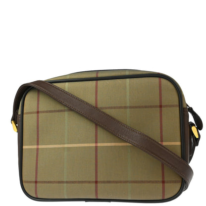 Burberrys Brown Check Shoulder Bag