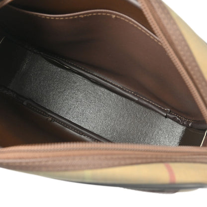 Burberrys Brown Check Shoulder Bag