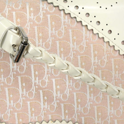 Christian Dior 2004 Pink Canvas Trotter Handbag