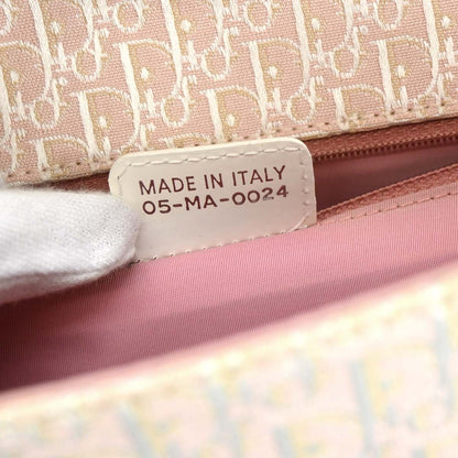 Christian Dior 2004 Pink Canvas Trotter Handbag