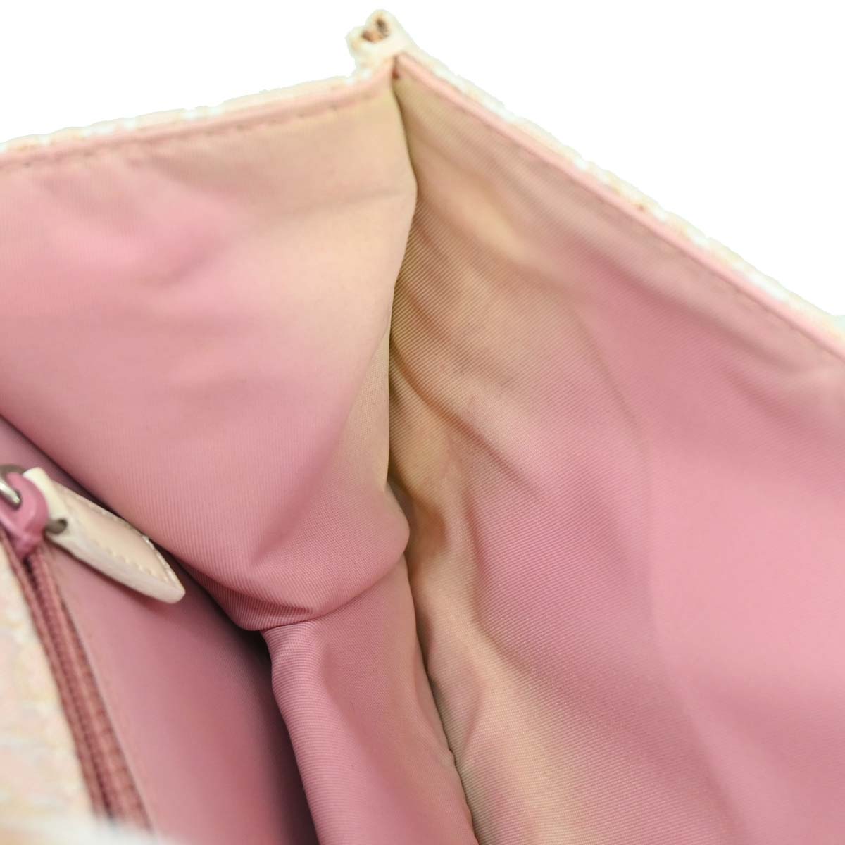 Christian Dior 2004 Pink Canvas Trotter Handbag