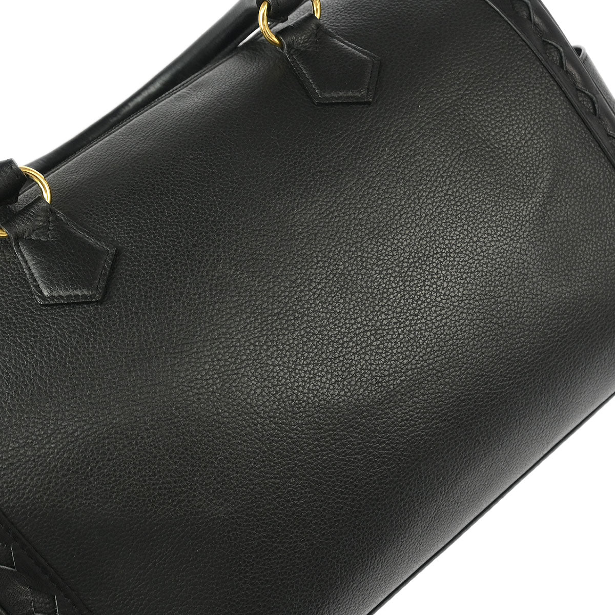 Yves Saint Laurent Black Duffle Handbag