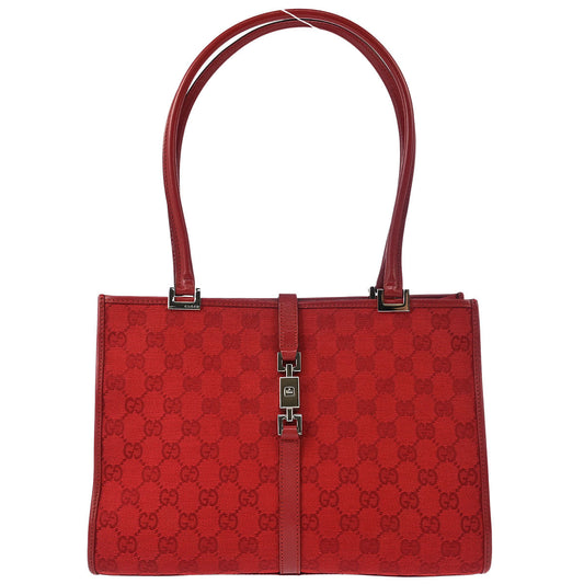Gucci Red GG Jackie Handbag
