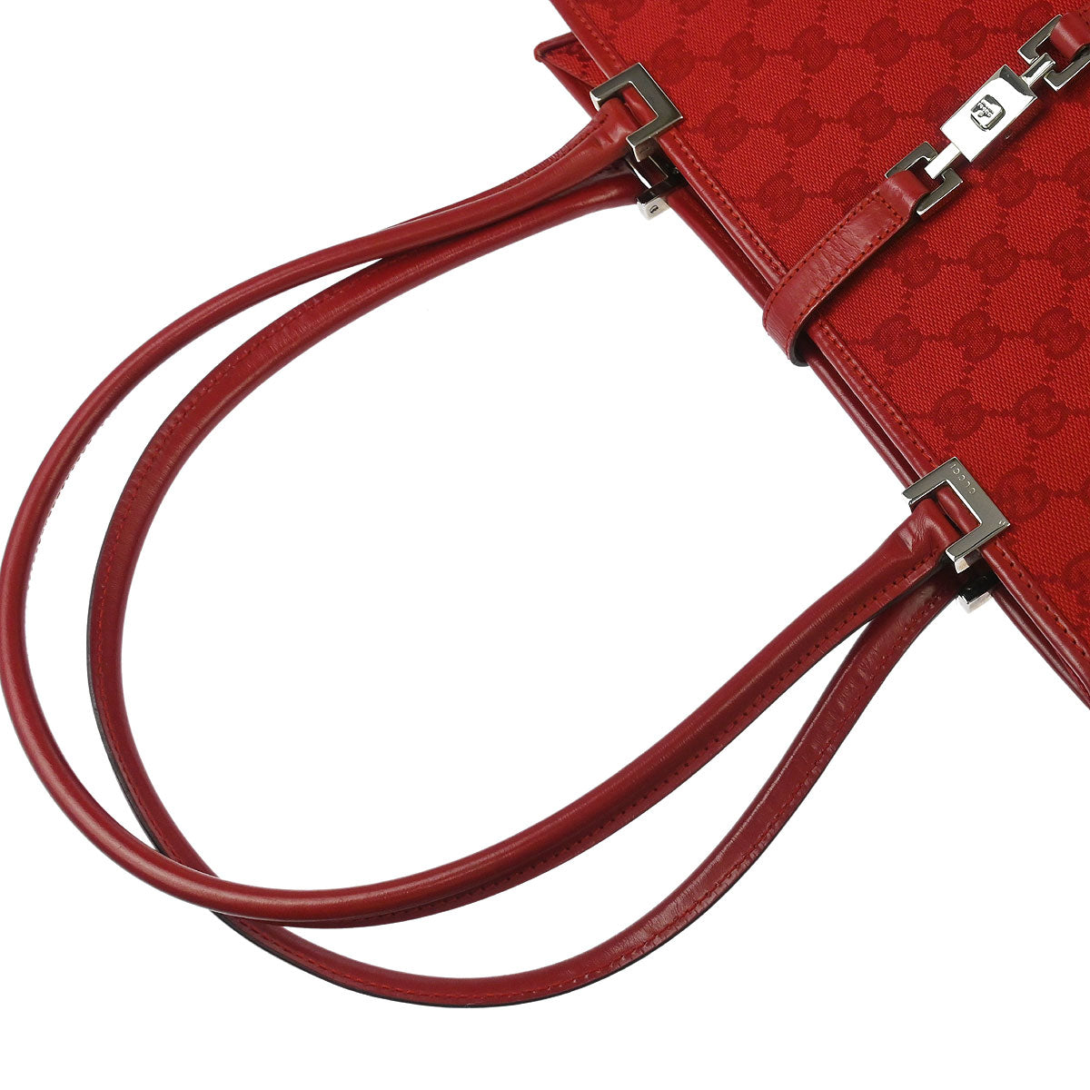 Gucci Red GG Jackie Handbag