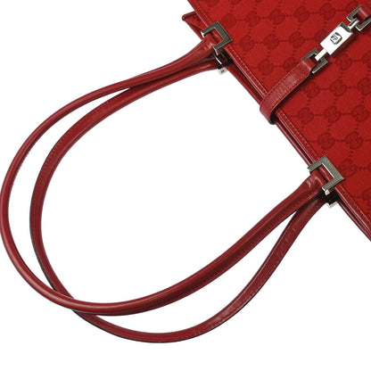 Gucci Red GG Jackie Handbag