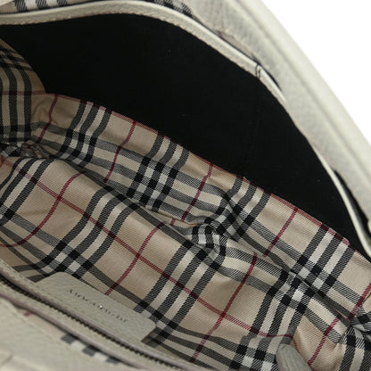 Burberry White Leather Shoulder Bag