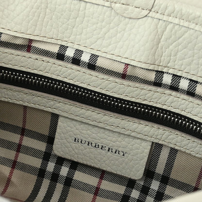 Burberry White Leather Shoulder Bag