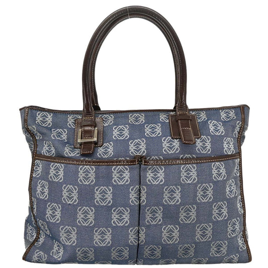 Loewe 2003 Indigo Denim Tote Handbag