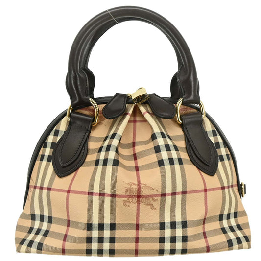 Burberry Beige PVC House Check Handbag