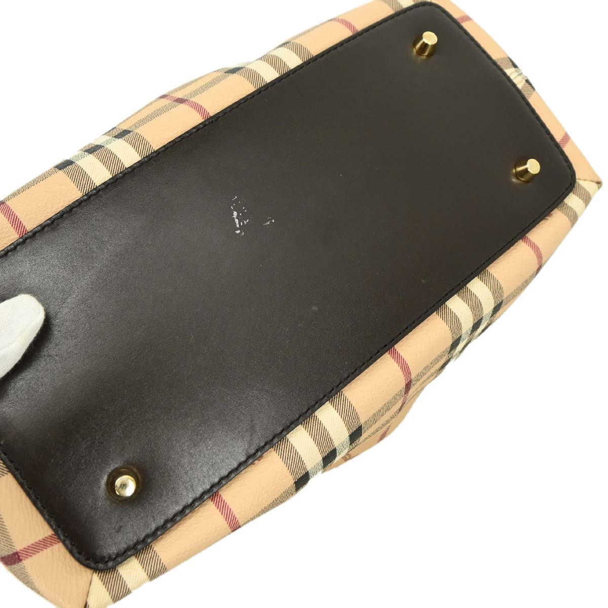 Burberry Beige PVC House Check Handbag