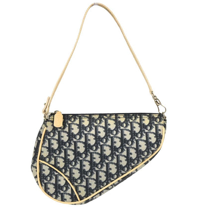 Christian Dior Navy PVC Trotter Saddle Handbag