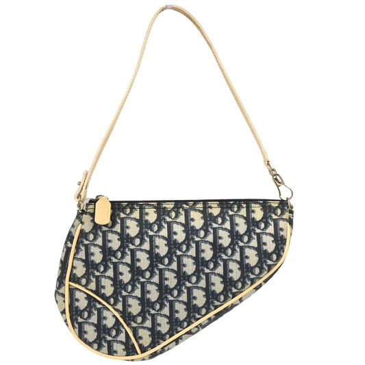 Christian Dior Navy PVC Trotter Saddle Handbag