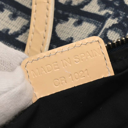 Christian Dior Navy PVC Trotter Saddle Handbag